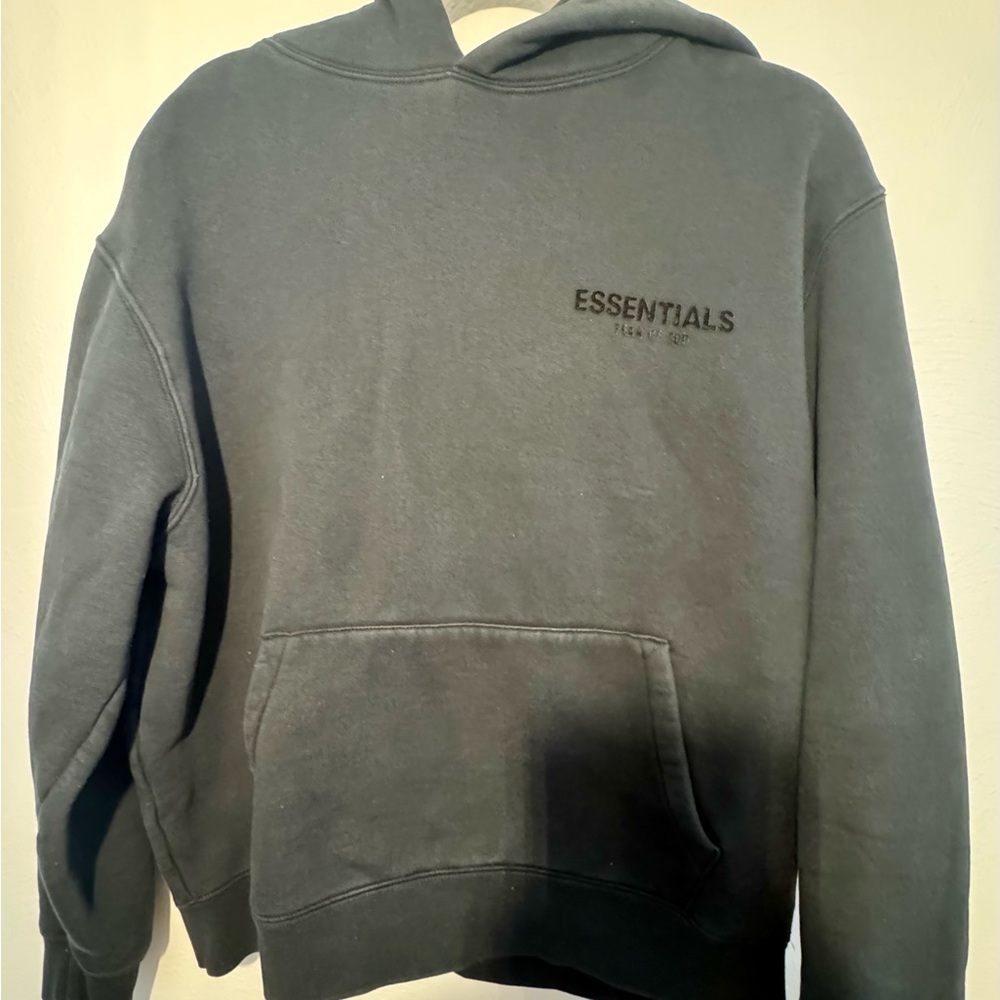 Essentials Men’s Charcoal Hoodie Size L